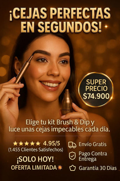 BRUSH Y DIP SHEGLAM⭐⭐⭐⭐⭐Delineador de Cejas